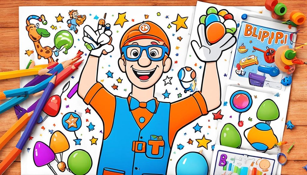 Blippi Coloring Pages Collection
