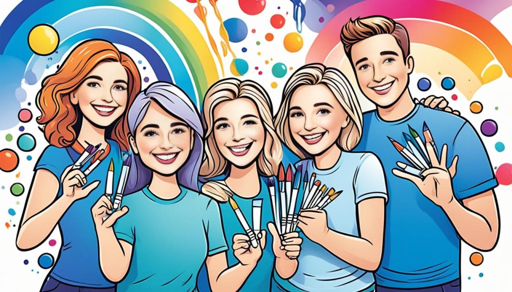 Blue Rainbow Friends Coloring Pages
