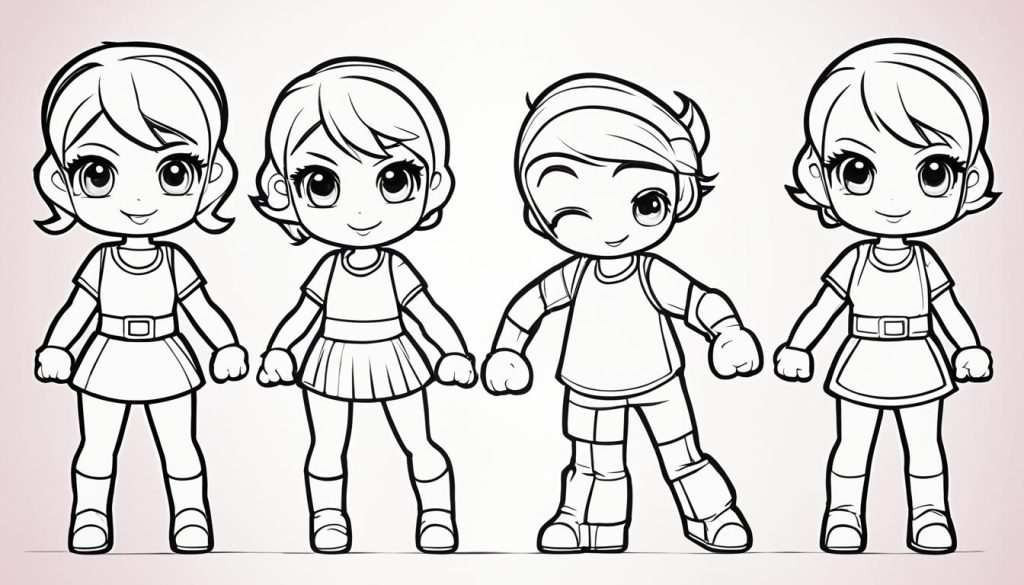 Chibi body outline