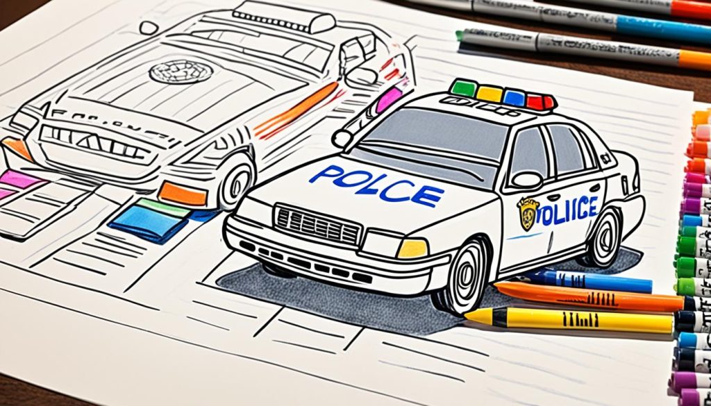 Choosing the Right Materials for Coloring Police Cars