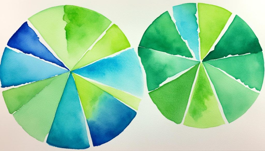 Color blending techniques display