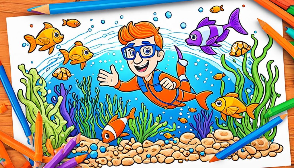 Colorful Blippi art print