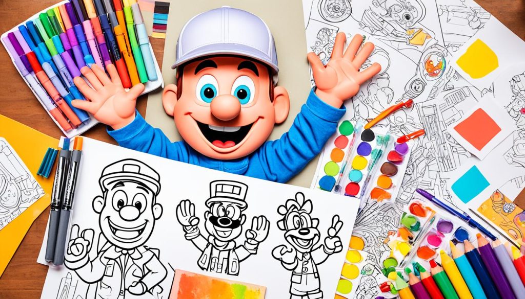 DIY projects with Goofy coloring pages