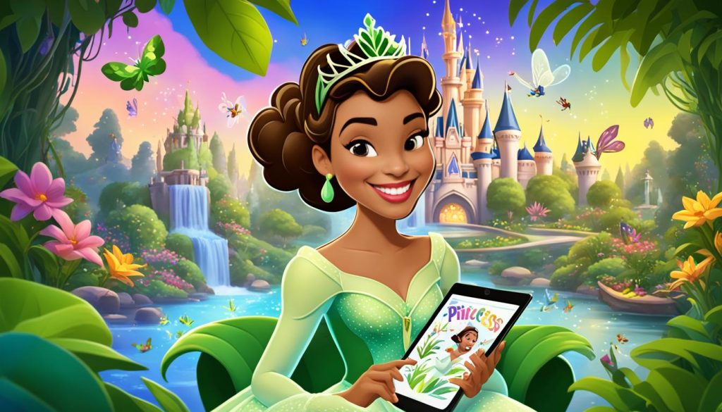 Digital Princess Tiana Color Book Preview