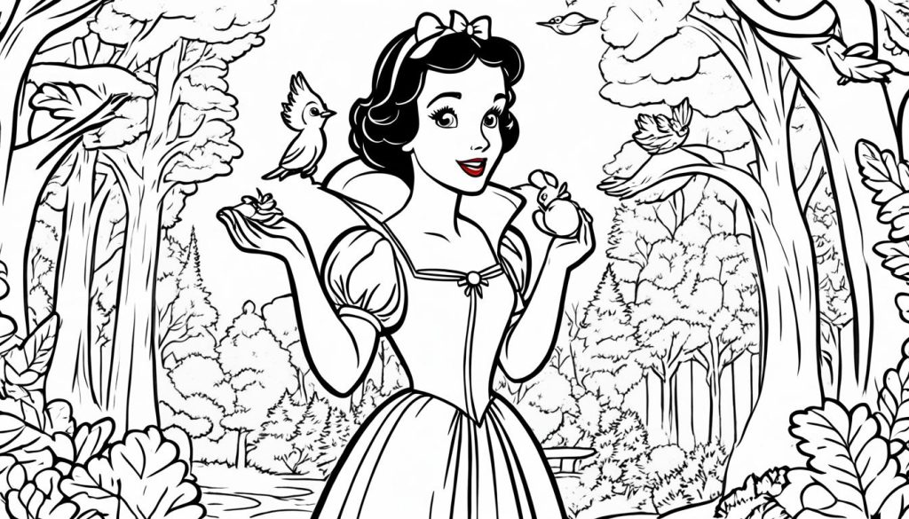 Digital Snow White Coloring Pages