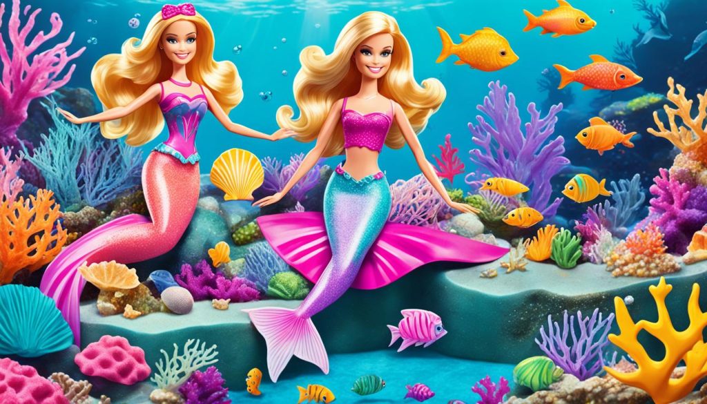 Downloadable Barbie Mermaid Printable Coloring Pages