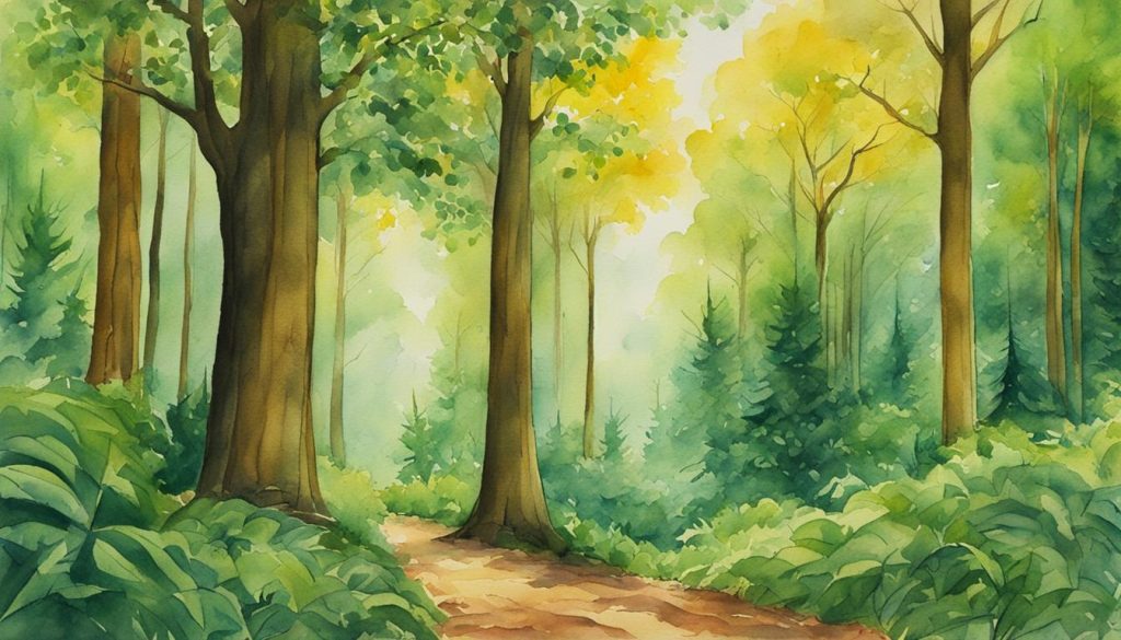 Drawing Trees with Different Art Mediums