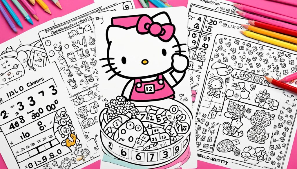 Educational Hello Kitty Color Pages Educational Hello Kitty Color Pages