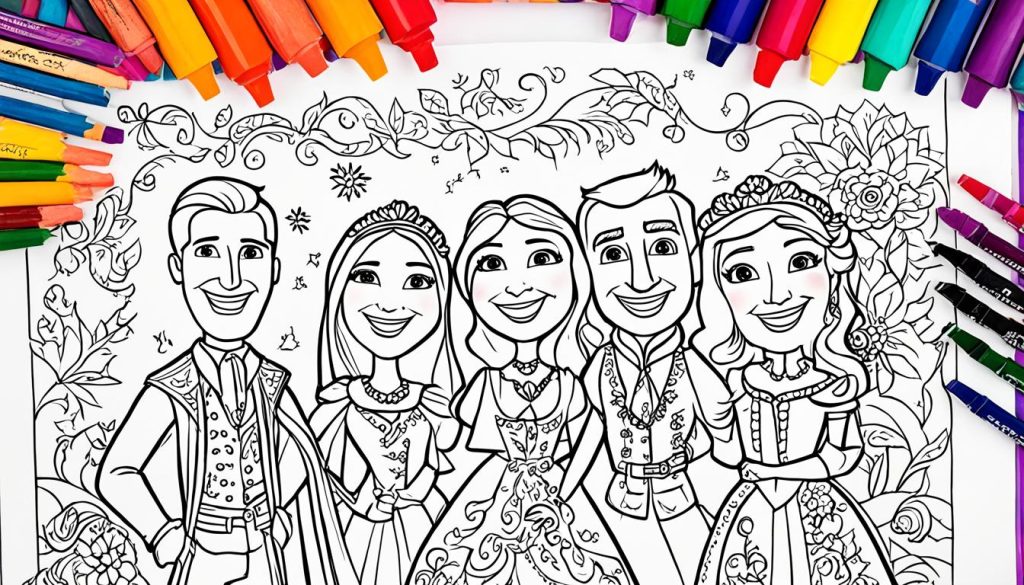 Encanto character coloring pages
