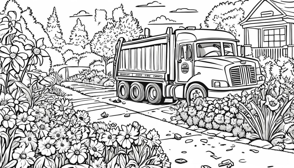 Example of a Garden of Banban Coloring Page