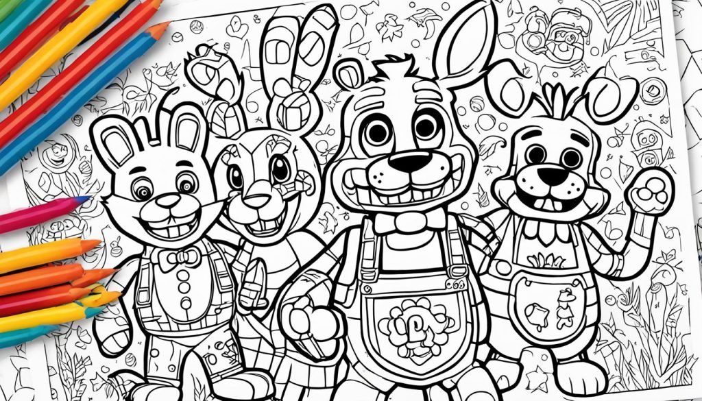 FNAF Printable Coloring Sheets
