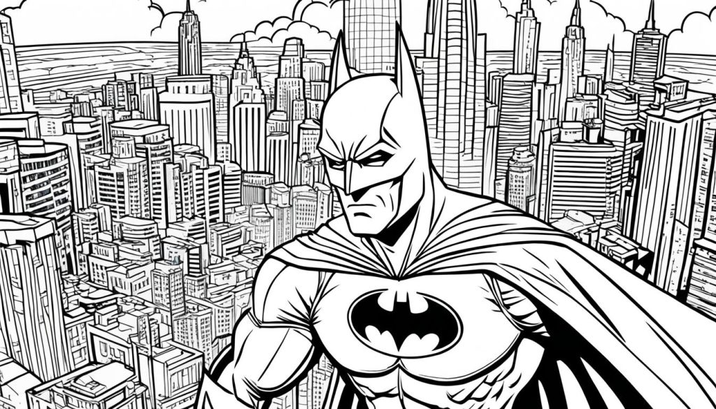 Free Batman coloring page to download