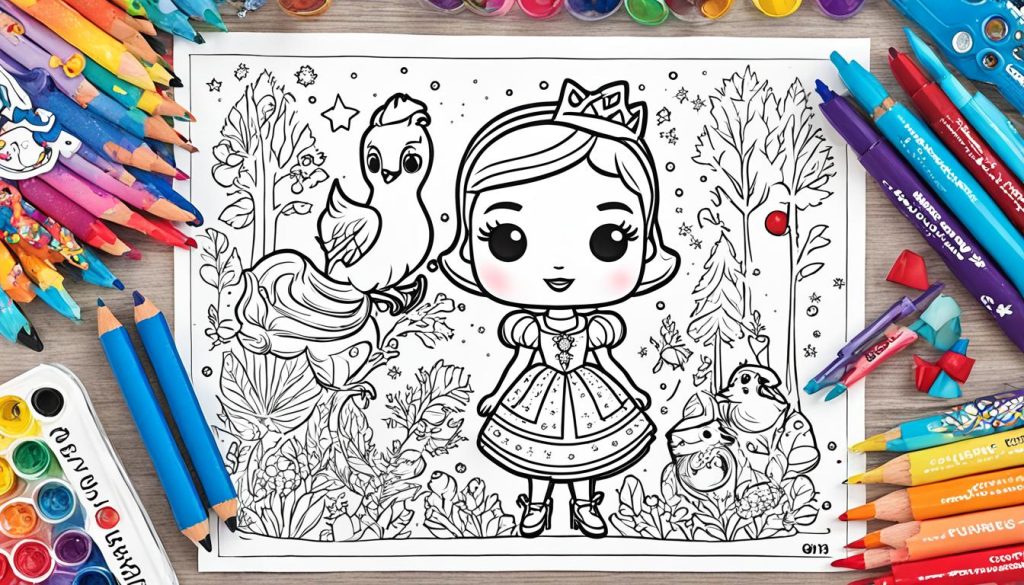 Funko Pop Snow White coloring page