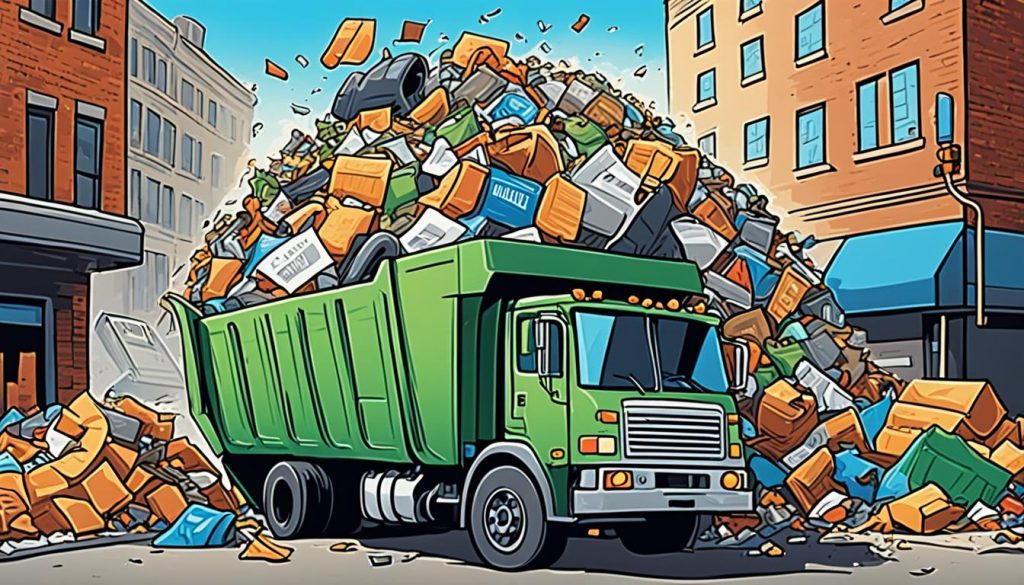 Garbage truck art print