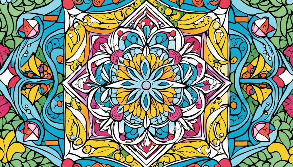 Geometric coloring pages from Garden of Banban