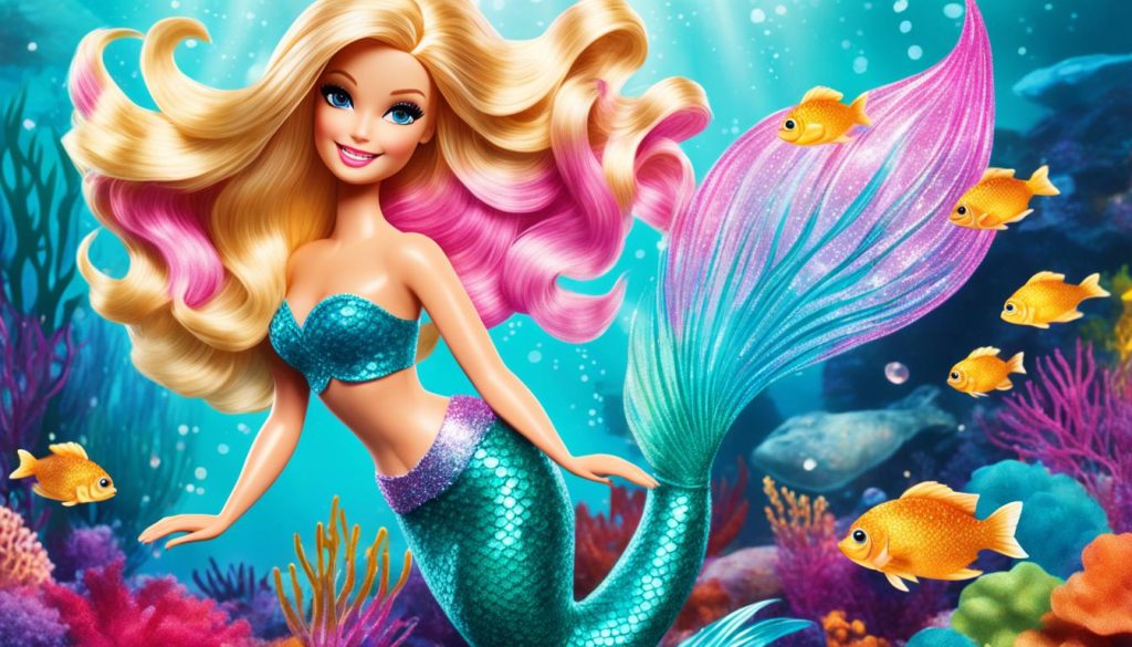 Glitter Barbie Mermaid