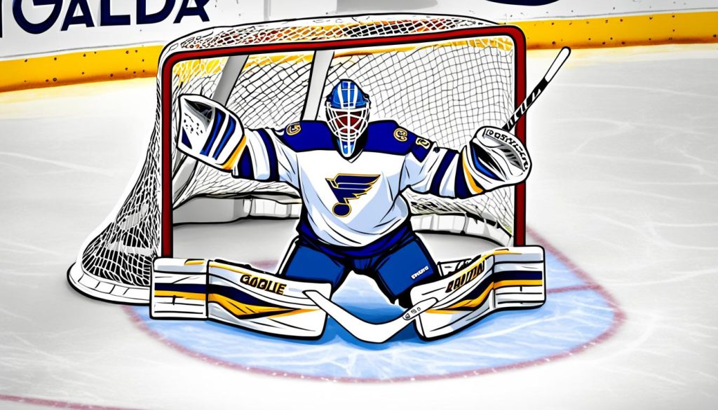 Goalie Hockey Coloring Sheet