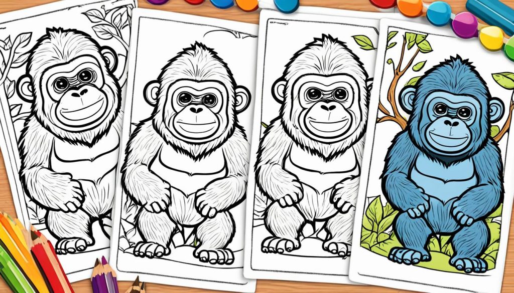 Gorilla Coloring Pictures