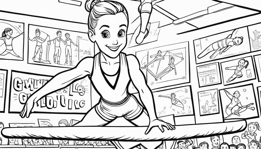 Gymnastics Coloring Images