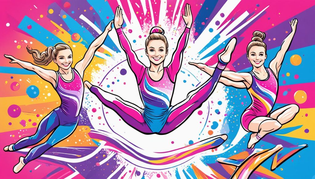 Gymnastics coloring picture Gymnastics coloring picture
