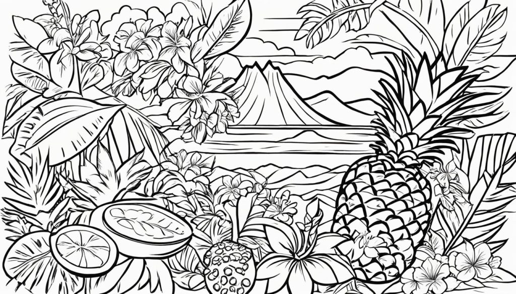 Hawaiian traditions coloring pages
