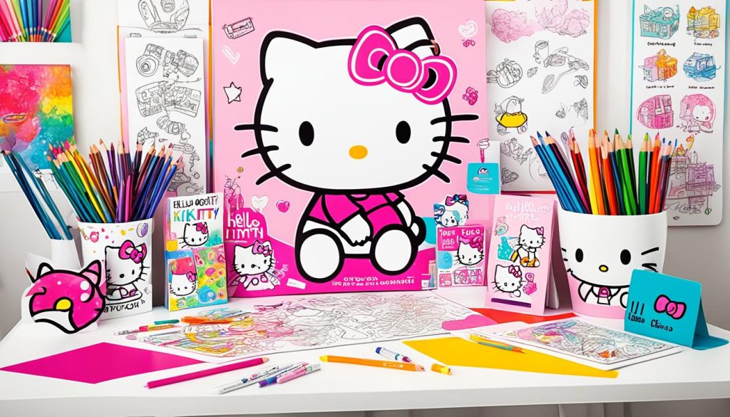 Hello Kitty Art Print and Coloring Materials Hello Kitty Art Print and Coloring Materials