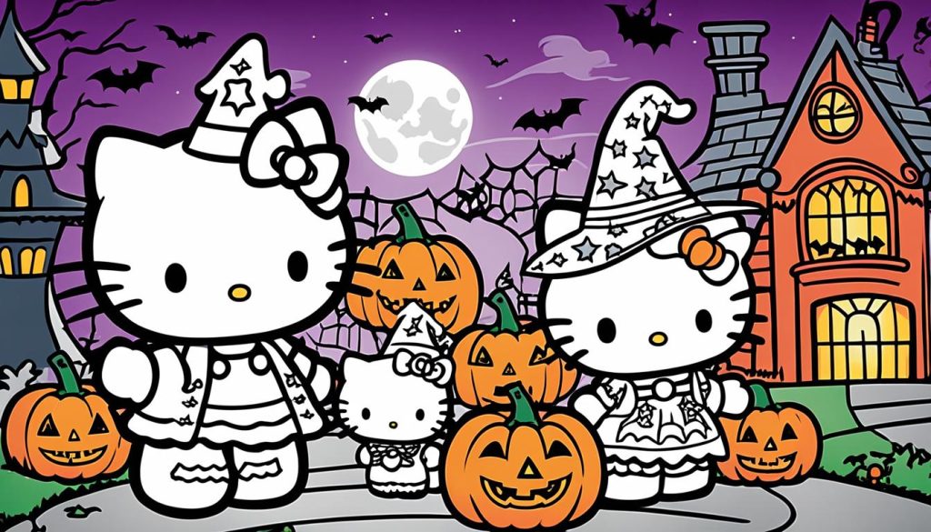 Hello Kitty and friends coloring pages