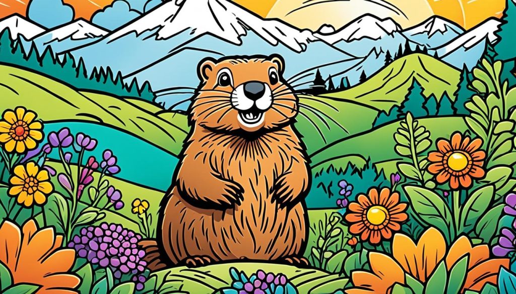 High Quality Groundhog Day Coloring Pages