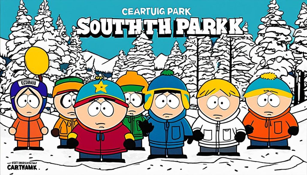 High quality South Park coloring book