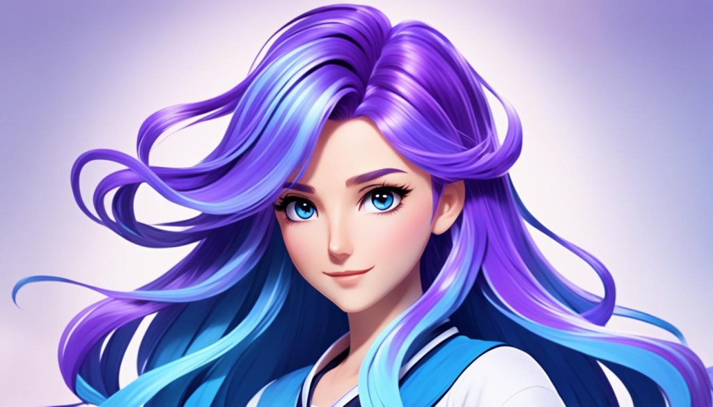 Highlights anime hair