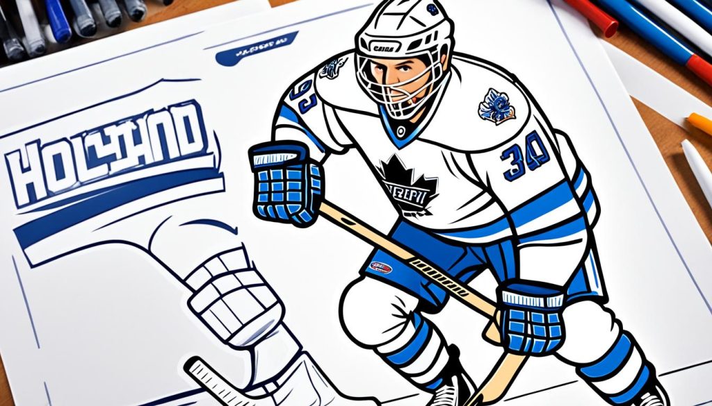 Hockey Coloring Pages Sample
