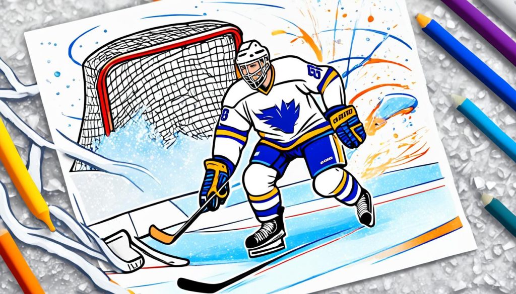 Hockey Player Coloring Pages