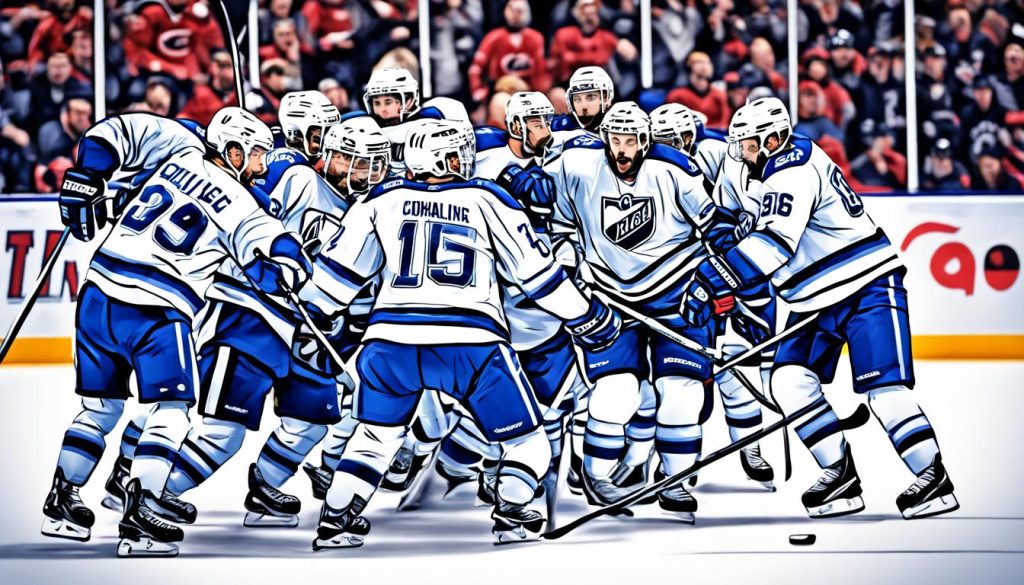 Hockey Team Coloring Pages