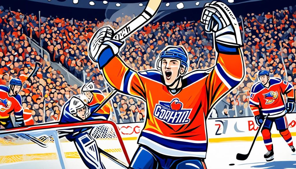 Hockey themed art print