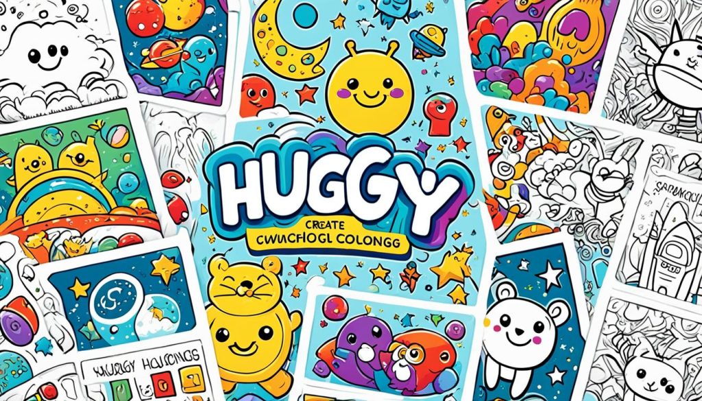 Huggy Wuggy color book options