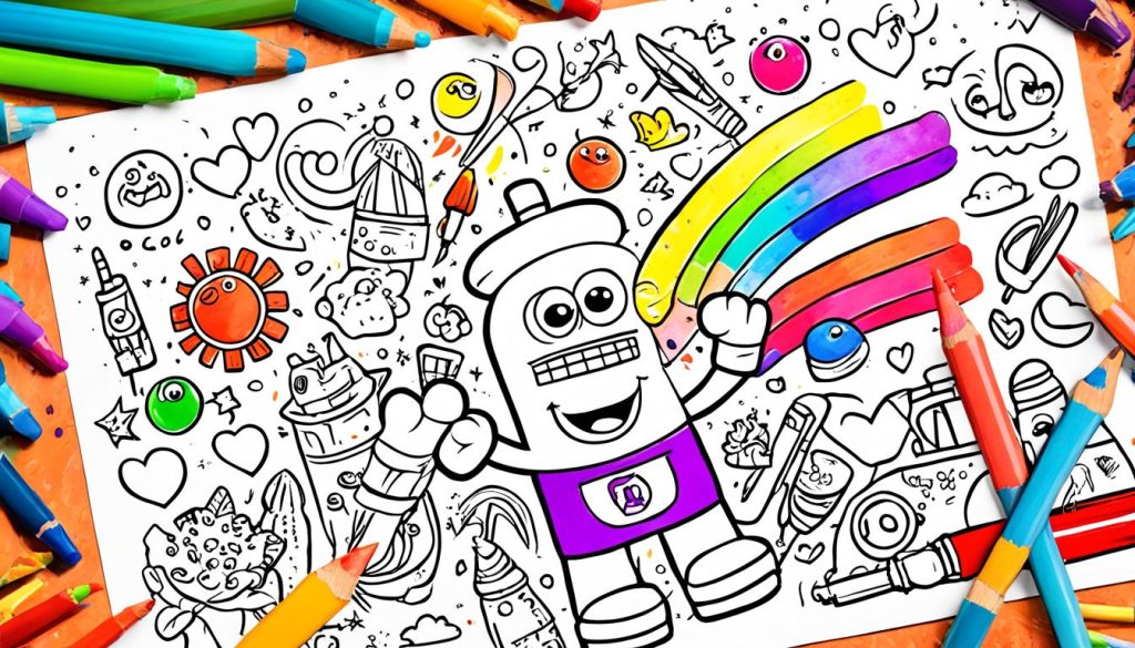 Huggy Wuggy coloring pages image