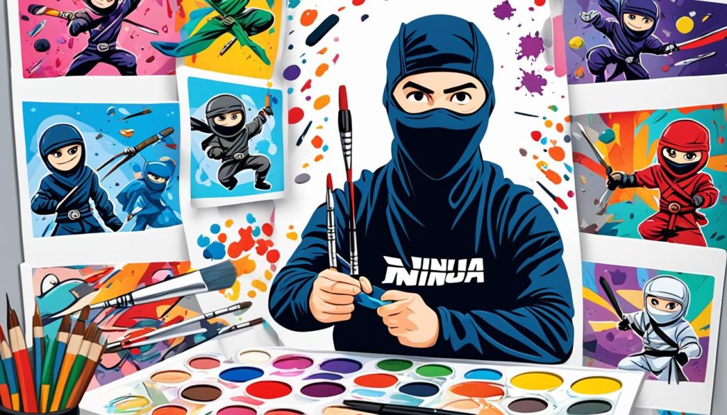 Interactive Ninja Coloring Activities