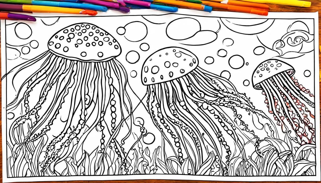 Jellyfish Coloring Page Activities
