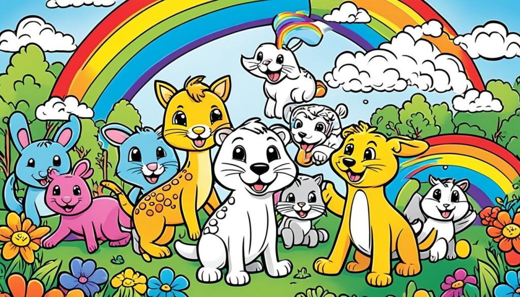 Kids Coloring Activities Using Rainbow Friends Themes