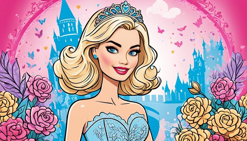 Margot Robbie Barbie coloring pages