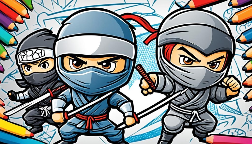Ninja Coloring Images Collection