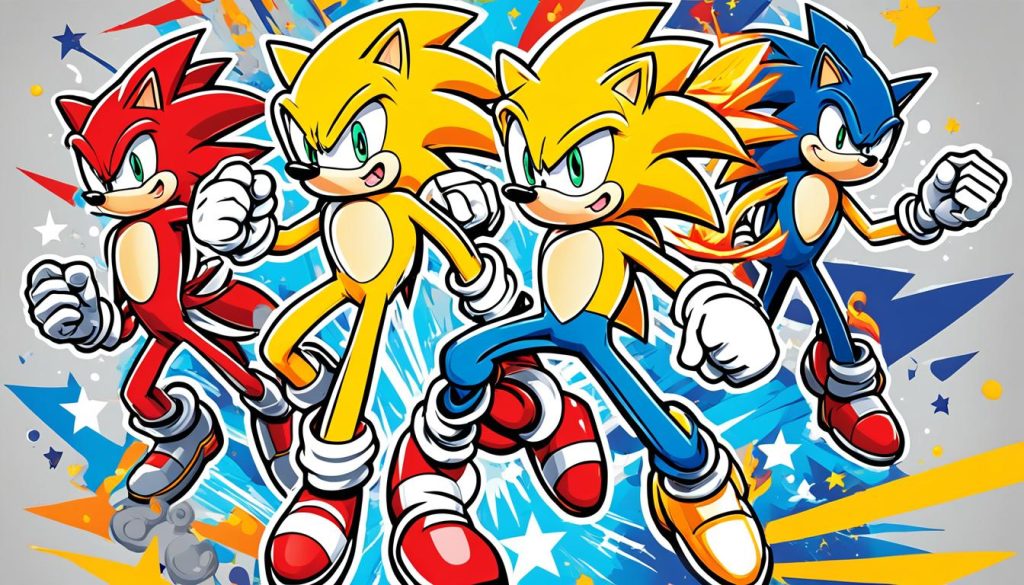 Nintendo and Super Sonic coloring sheets