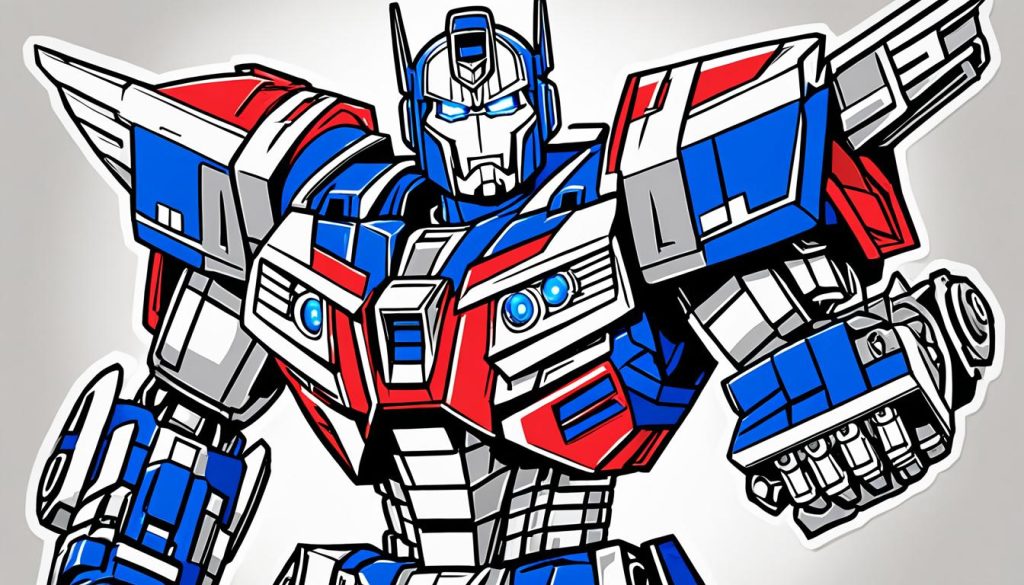 Optimus Prime coloring page
