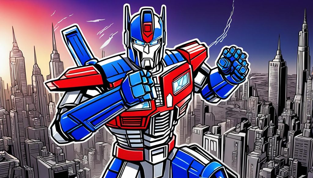 Optimus Prime digital coloring book