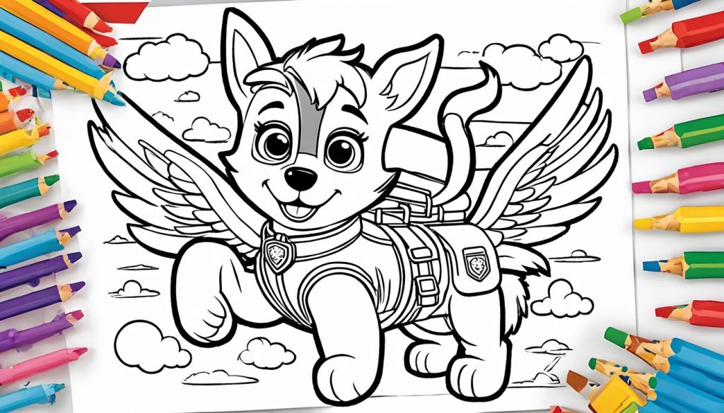 Paw Patrol Skye Coloring Pages
