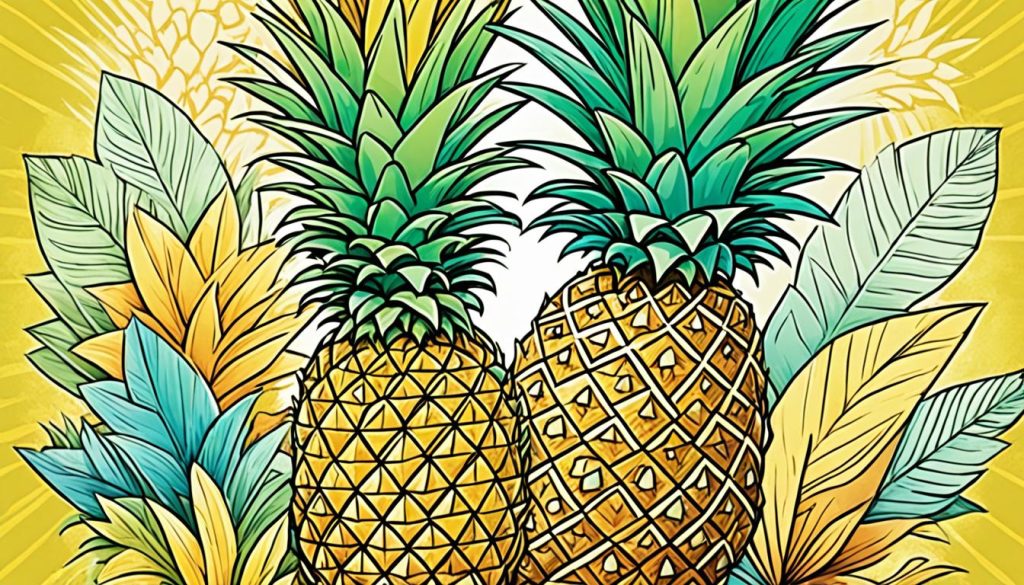 Pineapple coloring book