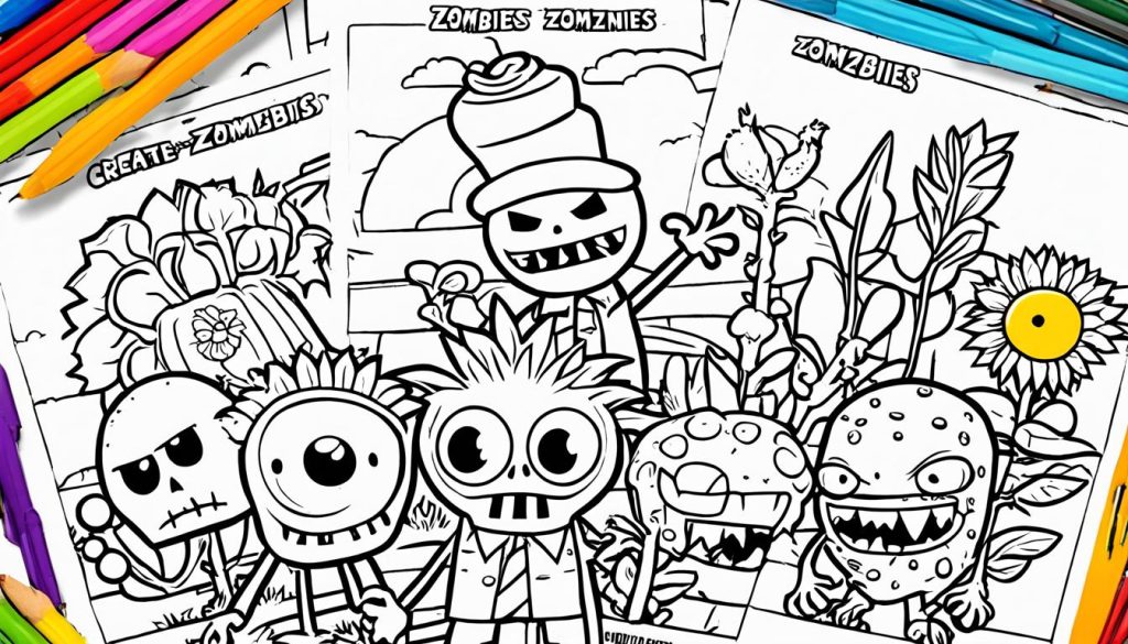 Plants vs Zombies Coloring Pages PDF