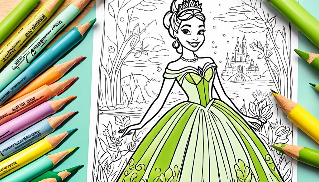 Princess Tiana Coloring Pages