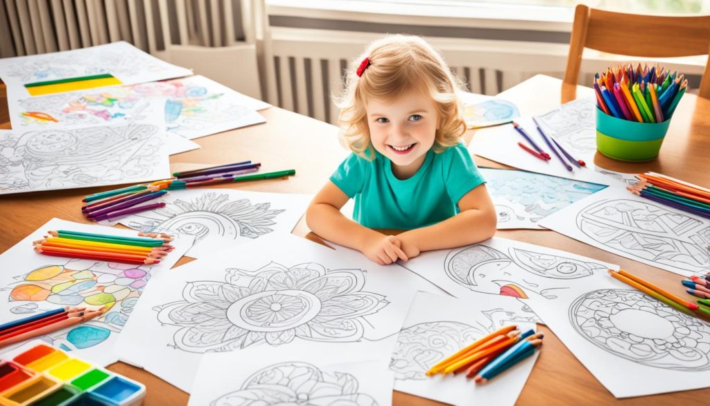 Printable coloring books and sheets