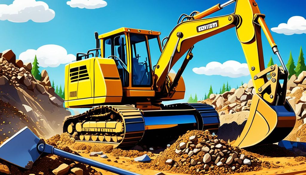 Printable excavator coloring pictures